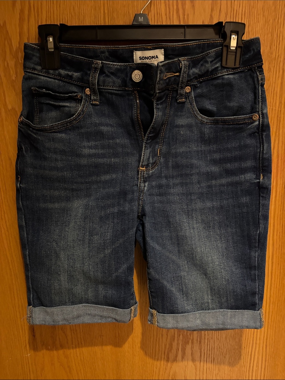 Sonoma, Bermuda jean shorts, medium blue, 4P